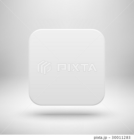 White Blank App Icon Button Template White Blank App Icon Button Template 30011283