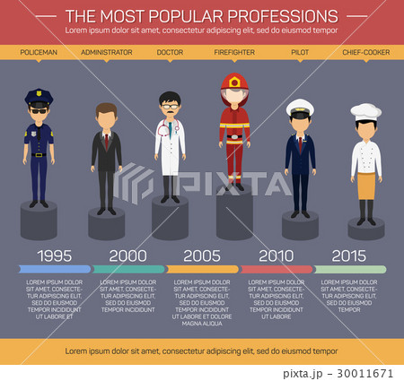 Workers, employee and profession infographics 30011671