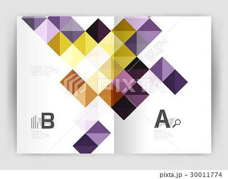 Minimalistic square brochure or leaflet business Minimalistic square brochure or leaflet business 30011774