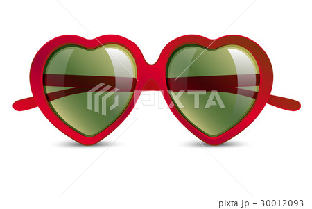 Sunglasses In Shape Of Heartのイラスト素材