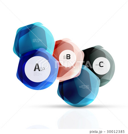 Geometrical hexagons abstract background 30012385