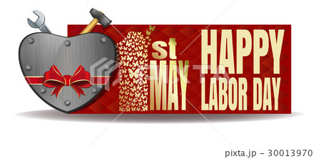 Happy Labor Day. International Workers Day card 30013970