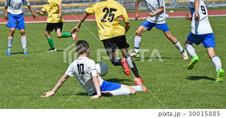 Children are playing soccer 30015885