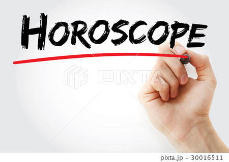 Hand writing Horoscope with marker Hand writing Horoscope with marker 30016511