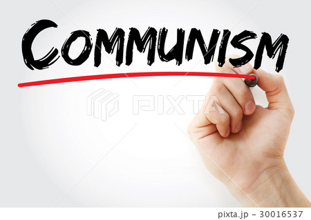 Hand writing Communism with marker Hand writing Communism with marker 30016537