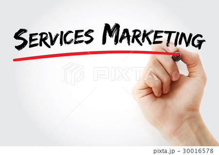 Hand writing services marketing with marker Hand writing services marketing with marker 30016578