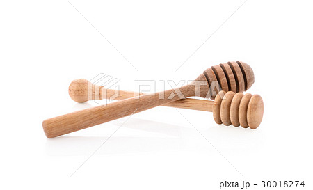 honey dipper on white background 30018274