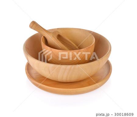 wooden plate on white background wooden plate on white background 30018609