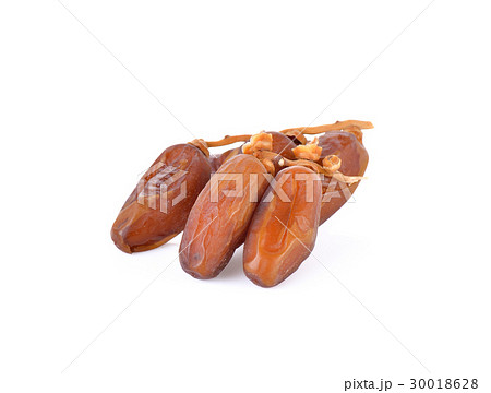 Dates  Palm fruit on white background 30018628