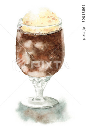 アナログ水彩コーヒーフロート 30018661