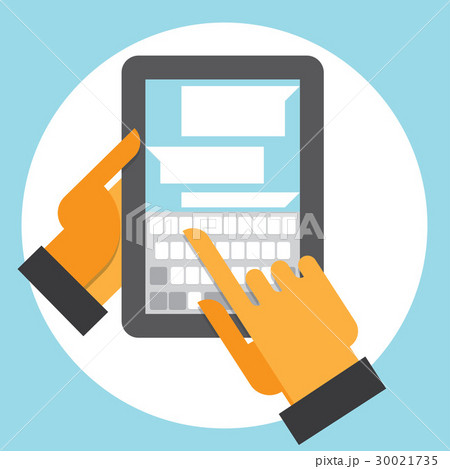 tablet computer in your hand 30021735