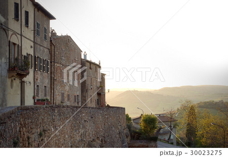 view at the valley from the Pienza walls view at the valley from the Pienza walls 30023275