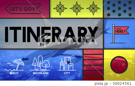 Holiday trip tour itinerary travel graphic 30024561