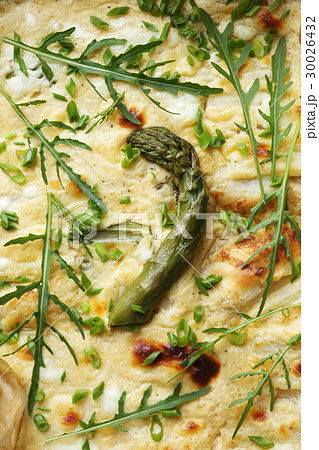 Pie with asparagus Pie with asparagus 30026432