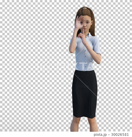 姿勢女商人女人perming3DCG插圖素材 姿勢女商人女人perming3DCG插圖素材 30026581