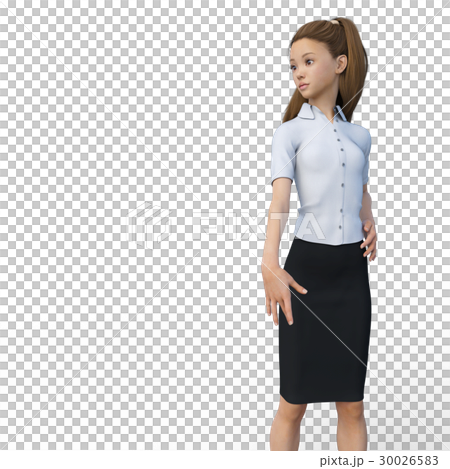 姿勢女商人女人perming3DCG插圖素材 姿勢女商人女人perming3DCG插圖素材 30026583