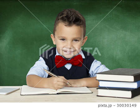Little Boy Studious Smart Smile 30030149