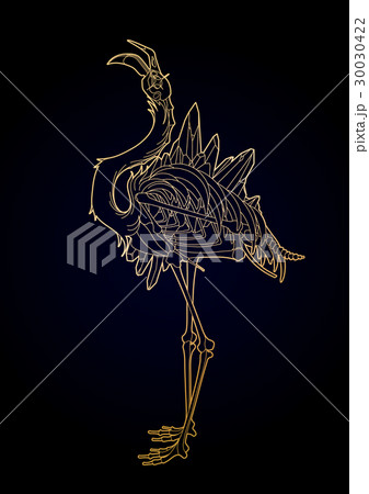 Graphic demonic flamingo Graphic demonic flamingo 30030422