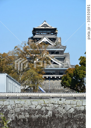 早春の熊本城 熊本地震 復旧工事 早春の熊本城 熊本地震 復旧工事 30030891