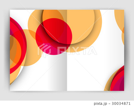 Abstract circles, annual report covers. Modern 30034871