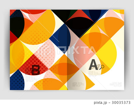 Abstract circle design business annual report 30035373