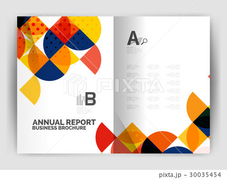 Abstract circle design business annual report Abstract circle design business annual report 30035454