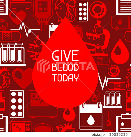 Give blood today. Background with blood donation 30036236