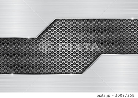 Stainless steel background with perforation 30037259