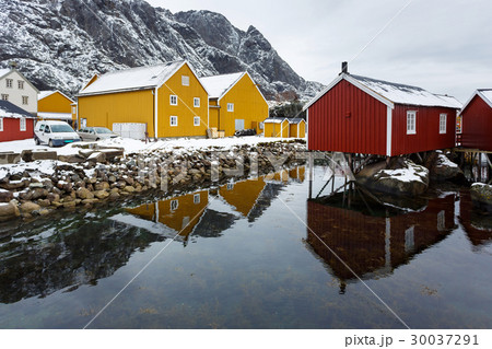 The fishing bay of Lofotens The fishing bay of Lofotens 30037291