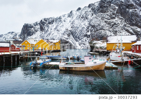 The fishing bay of Lofotens 30037293