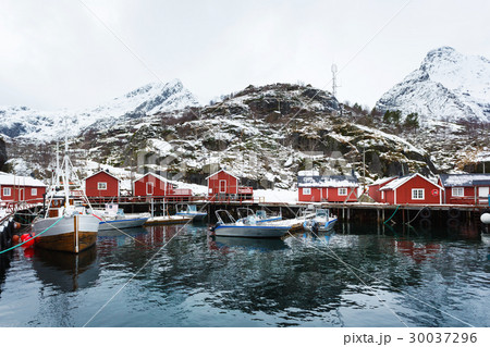 The fishing bay of Lofotens The fishing bay of Lofotens 30037296