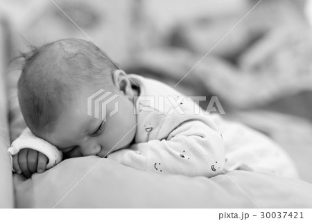 Portrait of cute adorable newborn baby child Portrait of cute adorable newborn baby child 30037421