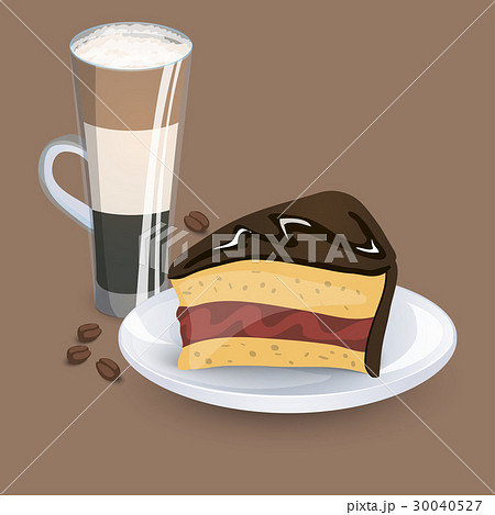 Appetizing illustration with a cup of coffee  Appetizing illustration with a cup of coffee  30040527