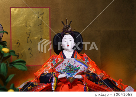 雛人形　女雛正面 30041068