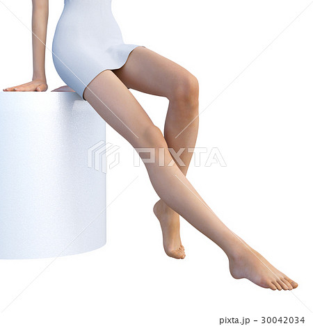 レッグケアイメージ 綺麗な女性の脚 Perming３dcgイラスト素材のイラスト素材