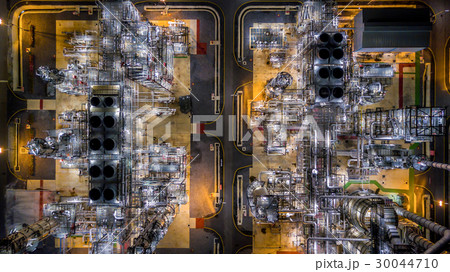 Aerial view oil refinery, oil industry, gas Aerial view oil refinery, oil industry, gas 30044710