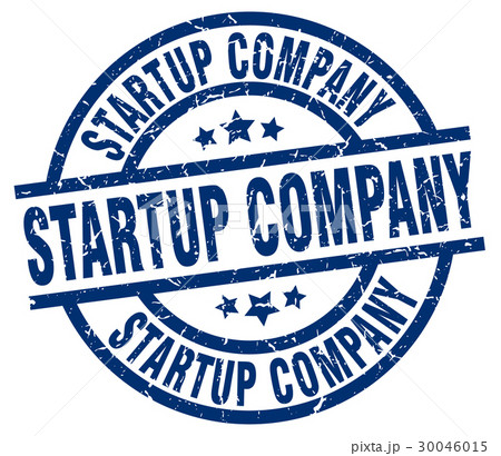 startup company blue round grunge stamp startup company blue round grunge stamp 30046015
