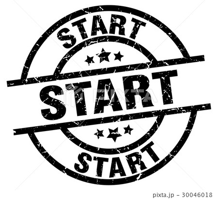 start round grunge black stamp start round grunge black stamp 30046018