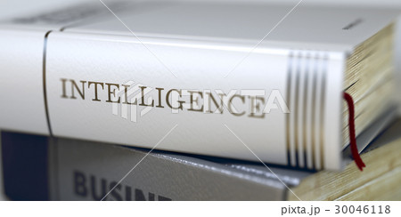 Intelligence Concept. Book Title. 3d. 30046118