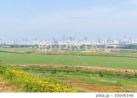 Tel Aviv from Ariel Sharon Park 30046346