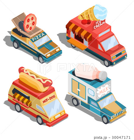 Isometric illustrations of cars fast delivery of Isometric illustrations of cars fast delivery of 30047171