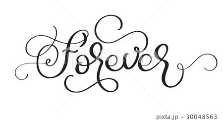 Forever vector vintage text on white background Forever vector vintage text on white background 30048563