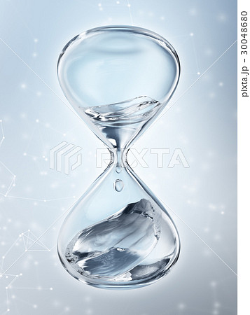 Hourglass With Dripping Water Close Upのイラスト素材