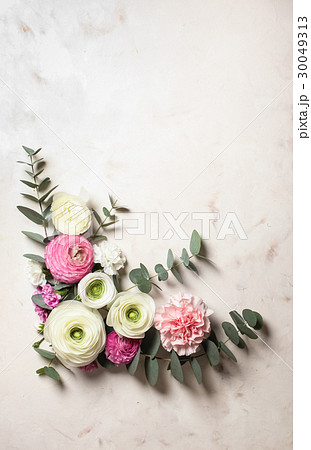 Floral round frame Floral round frame 30049313
