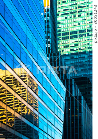 USA, New York State, New York City, Detail of office building facade USA, New York State, New York City, Detail of office building facade 30051243