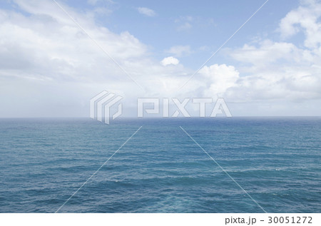 Puerto Rico, Rio Grande, Puffy clouds over Atlantic Ocean 30051272