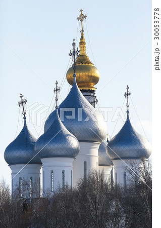 The domes of churches with the crests The domes of churches with the crests 30053778