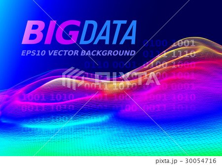 Big data. Colorful vector 3d graph Big data. Colorful vector 3d graph 30054716