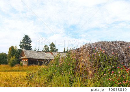 Village house in a field Village house in a field 30058010