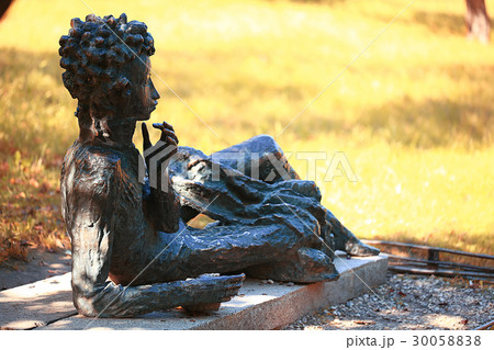 Monument to Pushkin young russia literature 30058838